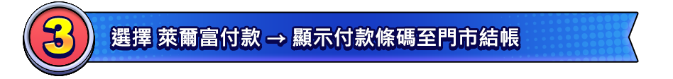 結帳後 點數將儲入選定的遊戲角色中