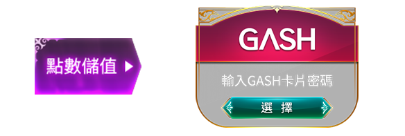 GASH點數儲值操作(步驟示意圖)